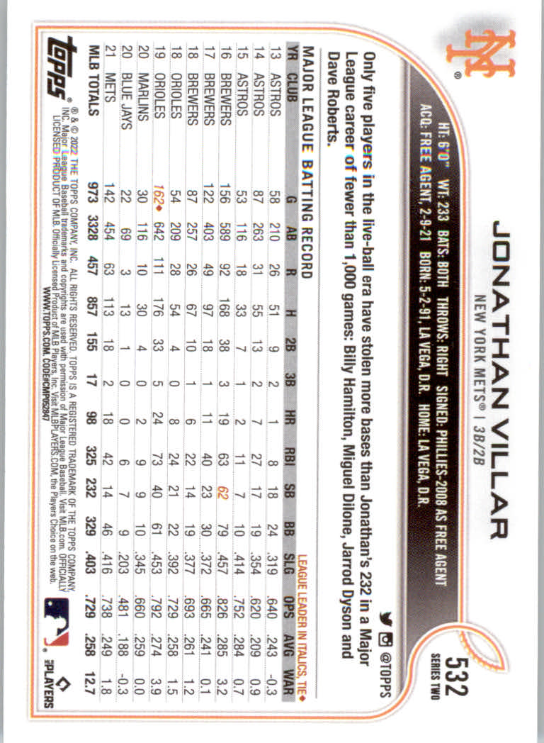 2022 Topps Baseball "Main Set" Cards #501 to #660 Rookies and Veterans - Picture 63 of 319