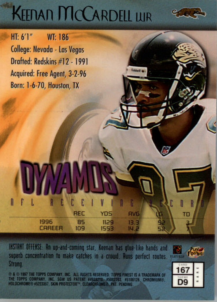 1997 Finest Football "Main Set" Cards #1 to #294 Promo Rookies and Veterans - Picture 198 of 350