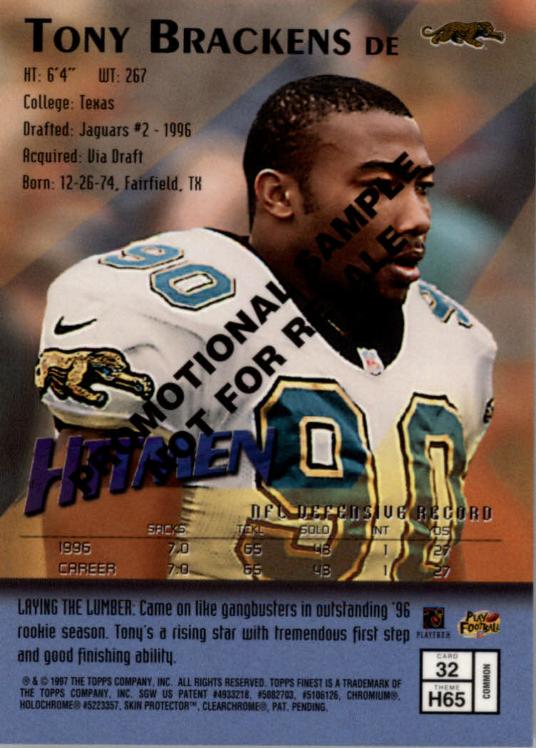 1997 Finest Football "Main Set" Cards #1 to #294 Promo Rookies and Veterans - Picture 350 of 350