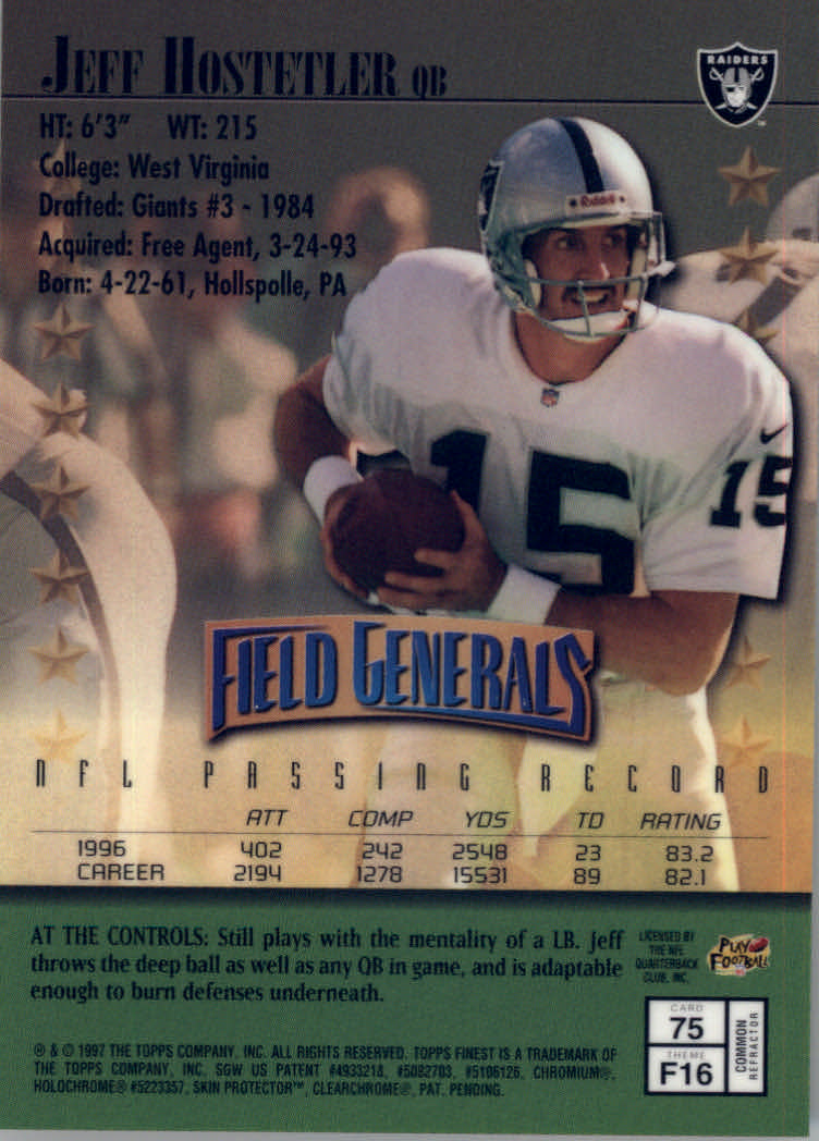 1997 Finest Football "Embossed and Refractors" Parallel Cards - Picture 23 of 51