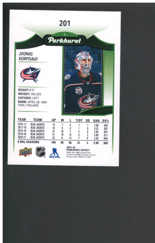 B1272- 2021-22 Parkhurst Hockey Card #s 1-220 -You Pick- 15+ FREE US SHIP