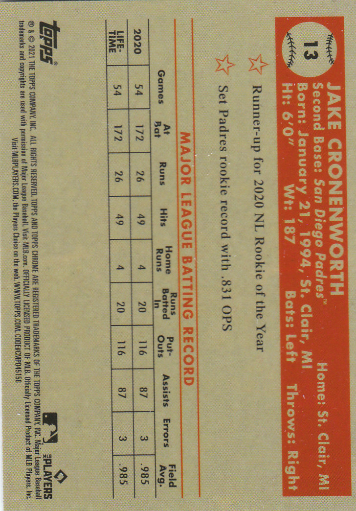2021 Topps Chrome Platinum Anniversary Baseball "Main Set" Cards #1 to #250 - Picture 19 of 401