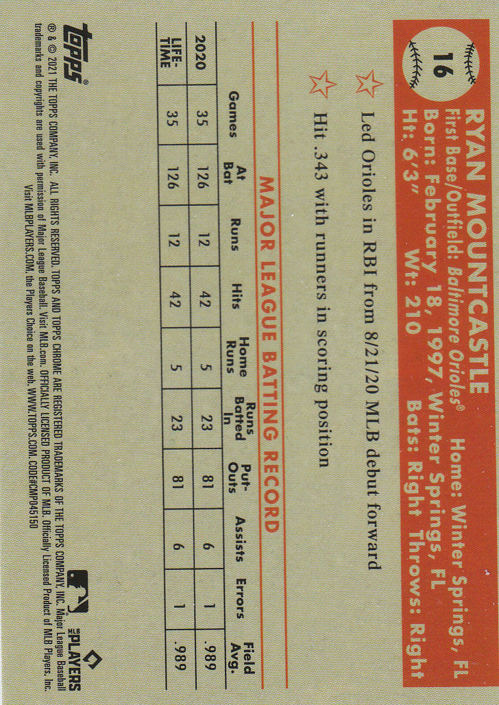 2021 Topps Chrome Platinum Anniversary Baseball "Main Set" Cards #1 to #250 - Picture 25 of 401