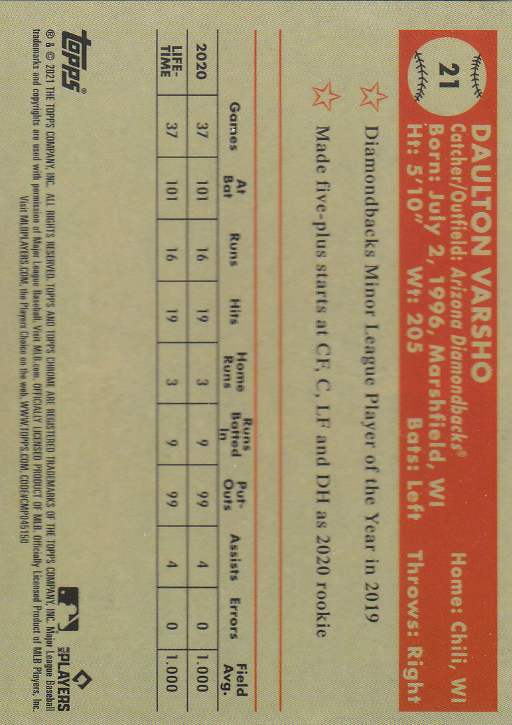 2021 Topps Chrome Platinum Anniversary Baseball "Main Set" Cards #1 to #250 - Picture 35 of 401