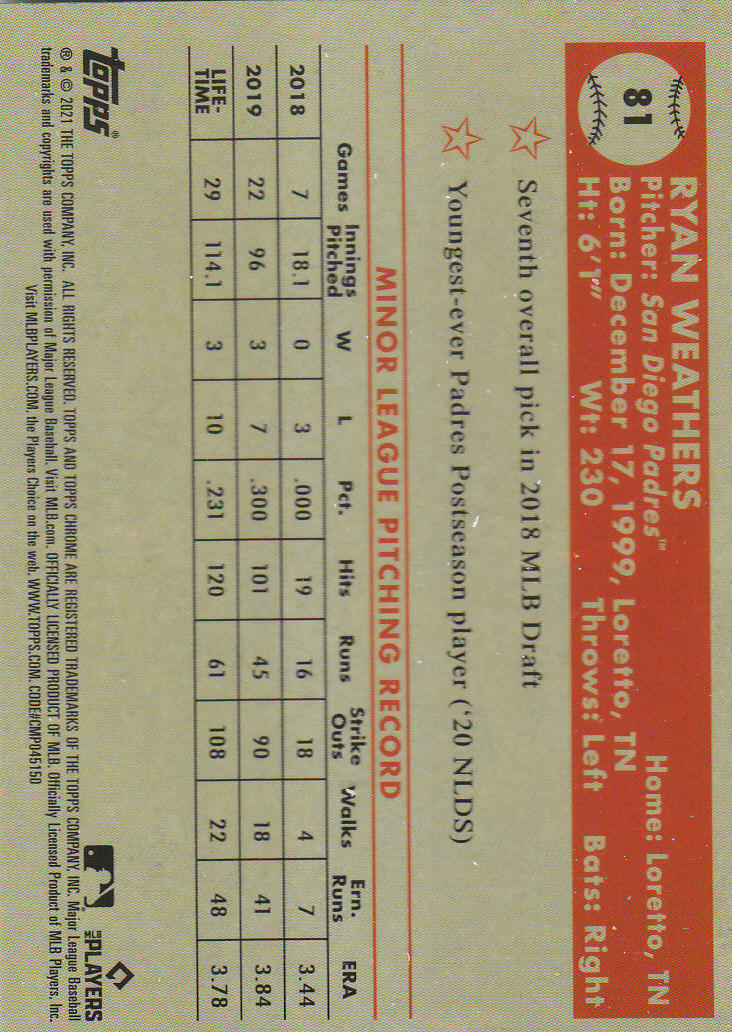 2021 Topps Chrome Platinum Anniversary Baseball "Main Set" Cards #1 to #250 - Picture 121 of 401