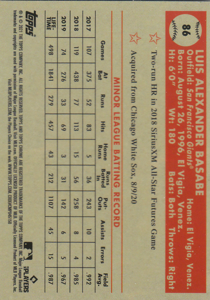 2021 Topps Chrome Platinum Anniversary Baseball "Main Set" Cards #1 to #250 - Picture 129 of 401