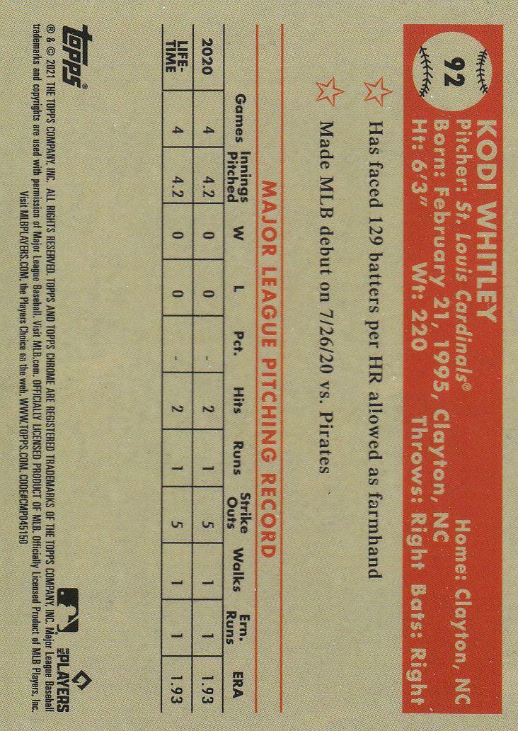 2021 Topps Chrome Platinum Anniversary Baseball "Main Set" Cards #1 to #250 - Picture 139 of 401