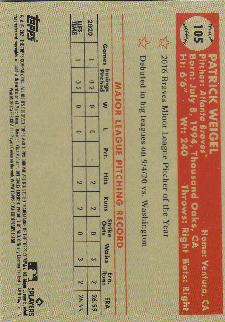 2021 Topps Chrome Platinum Anniversary Baseball "Main Set" Cards #1 to #250 - Picture 159 of 401