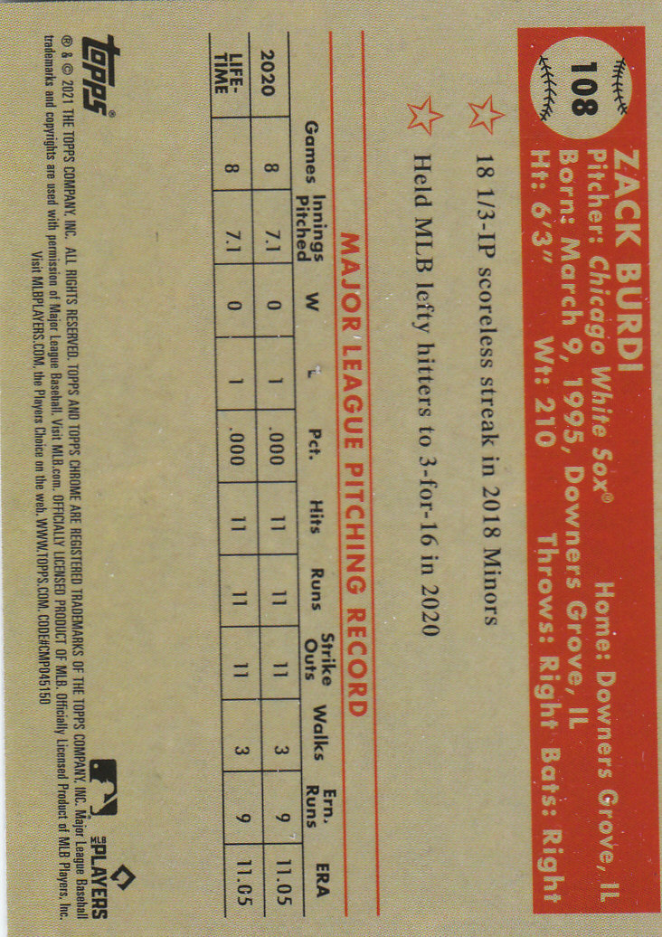 2021 Topps Chrome Platinum Anniversary Baseball "Main Set" Cards #1 to #250 - Picture 163 of 401