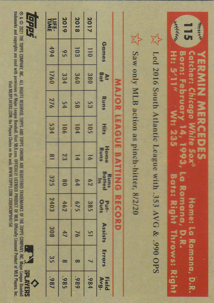 2021 Topps Chrome Platinum Anniversary Baseball "Main Set" Cards #1 to #250 - Picture 173 of 401