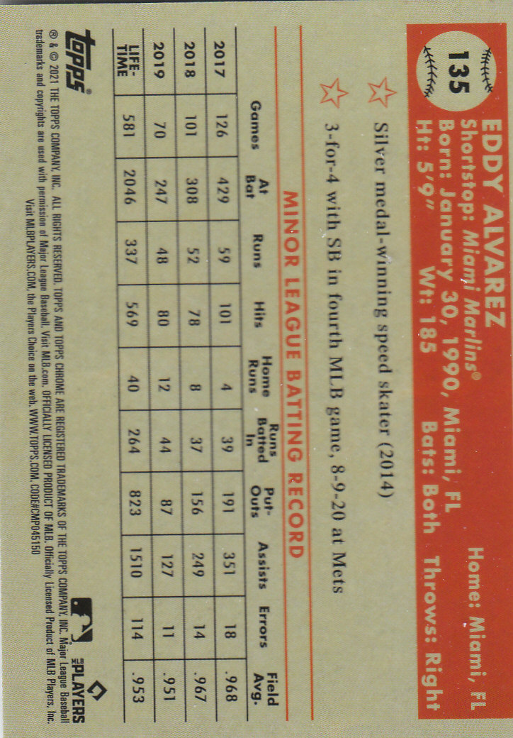2021 Topps Chrome Platinum Anniversary Baseball "Main Set" Cards #1 to #250 - Picture 209 of 401