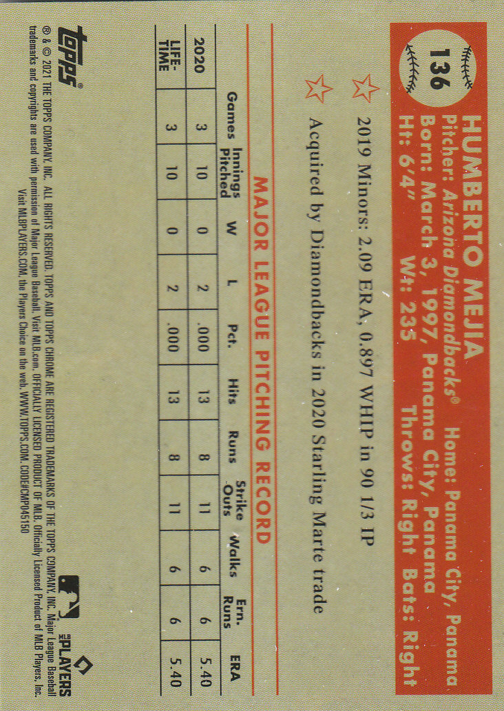 2021 Topps Chrome Platinum Anniversary Baseball "Main Set" Cards #1 to #250 - Picture 211 of 401