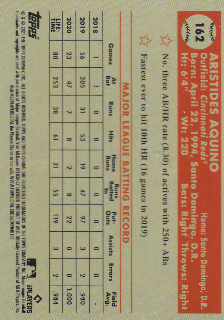 2021 Topps Chrome Platinum Anniversary Baseball "Main Set" Cards #1 to #250 - Picture 255 of 401