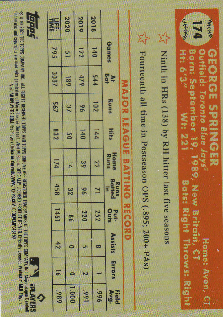 2021 Topps Chrome Platinum Anniversary Baseball "Main Set" Cards #1 to #250 - Picture 277 of 401