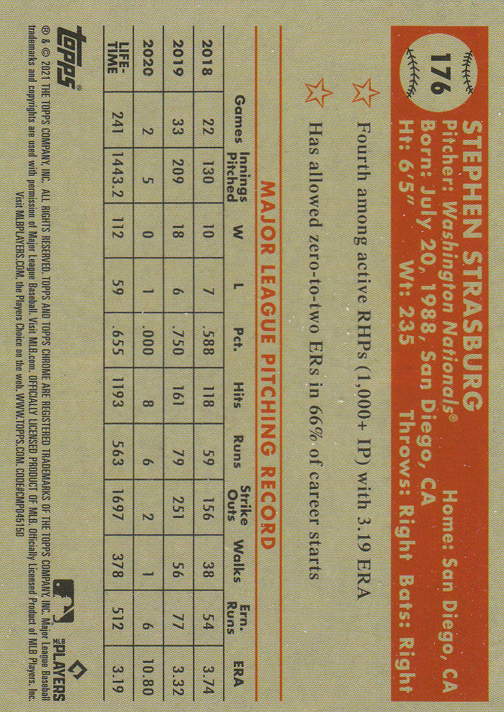 2021 Topps Chrome Platinum Anniversary Baseball "Main Set" Cards #1 to #250 - Picture 281 of 401