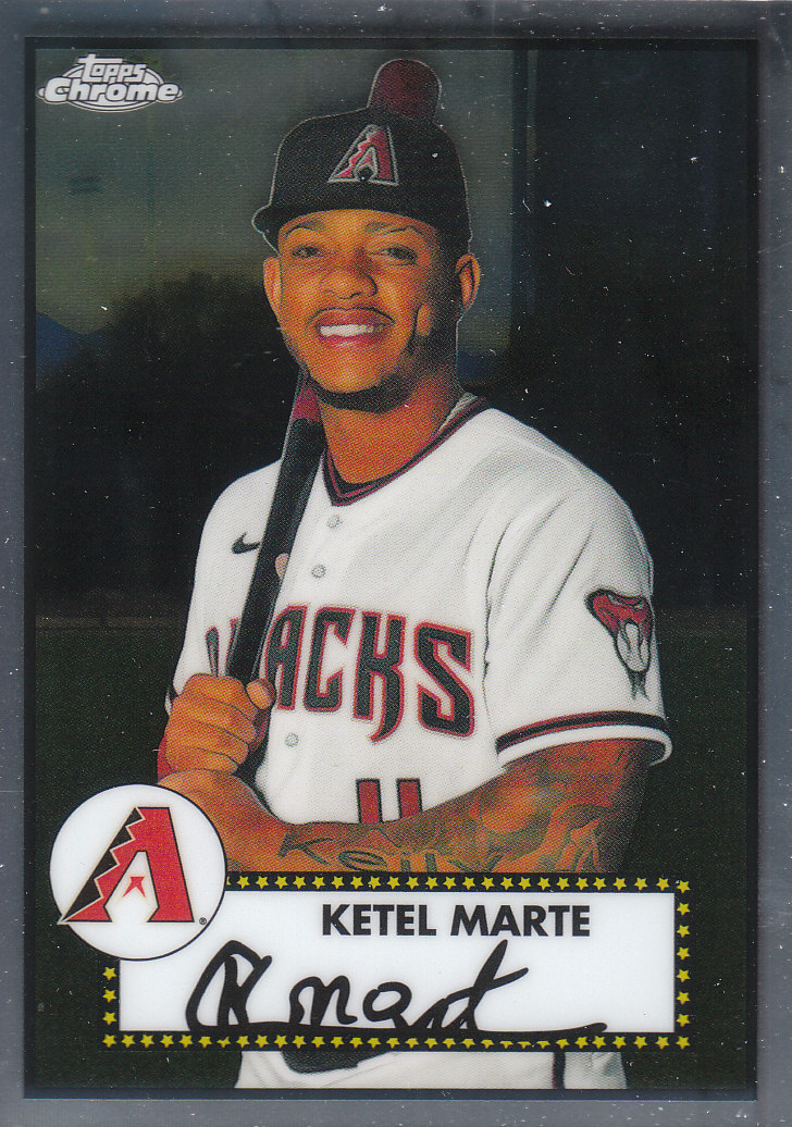 2021 Topps Chrome Platinum Anniversary Baseball "Main Set" Cards #1 to #250 - Picture 284 of 401