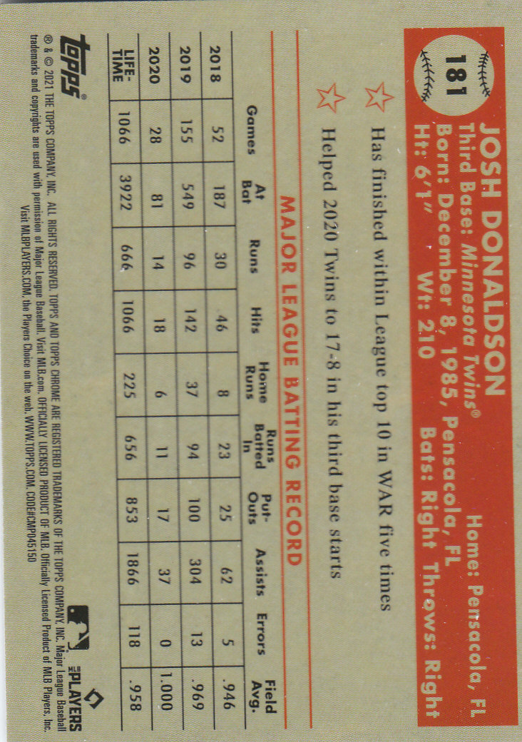 2021 Topps Chrome Platinum Anniversary Baseball "Main Set" Cards #1 to #250 - Picture 287 of 401