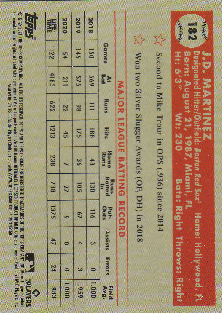 2021 Topps Chrome Platinum Anniversary Baseball "Main Set" Cards #1 to #250 - Picture 289 of 401