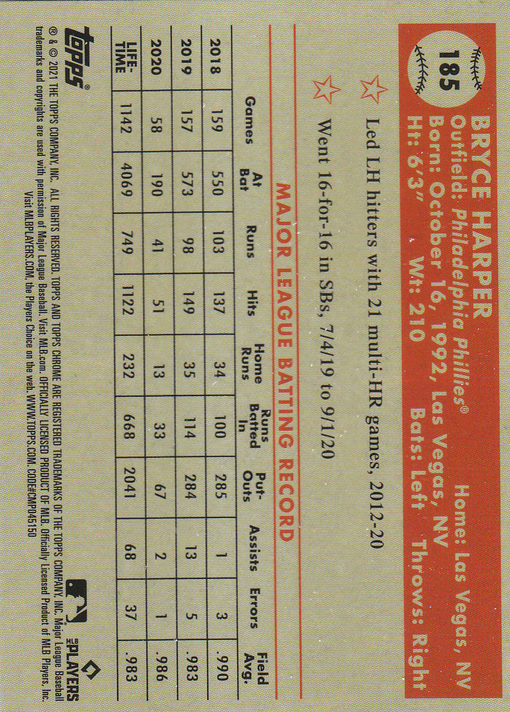 2021 Topps Chrome Platinum Anniversary Baseball "Main Set" Cards #1 to #250 - Picture 293 of 401