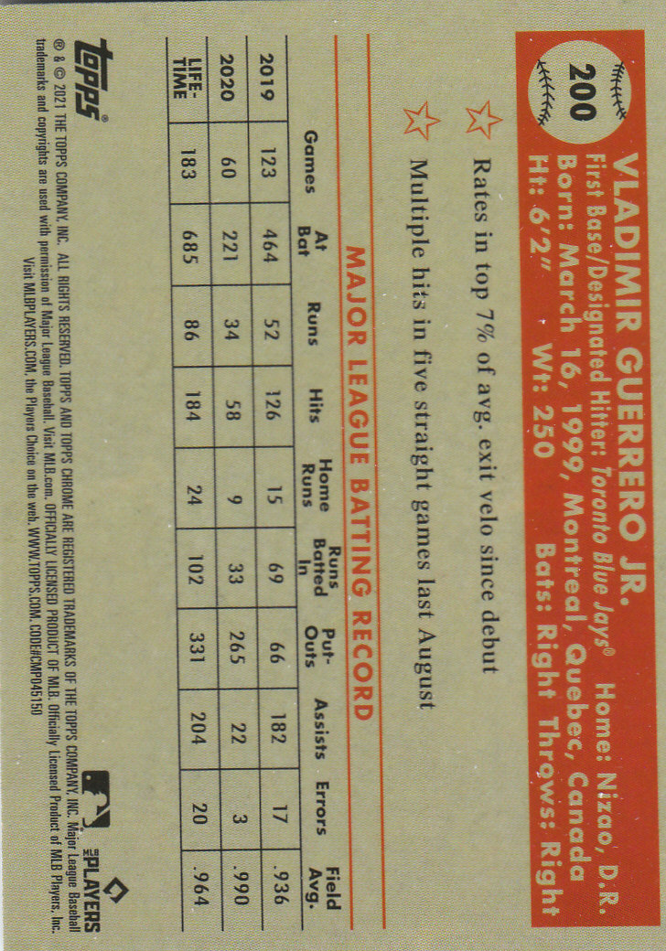 2021 Topps Chrome Platinum Anniversary Baseball "Main Set" Cards #1 to #250 - Picture 319 of 401