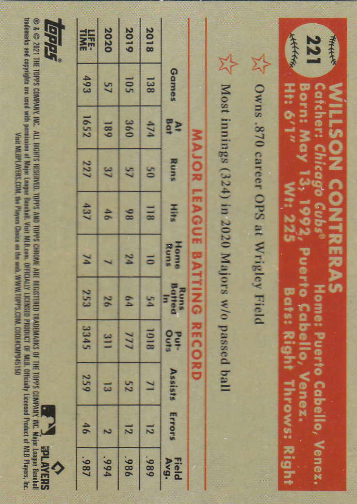 2021 Topps Chrome Platinum Anniversary Baseball "Main Set" Cards #1 to #250 - Picture 355 of 401