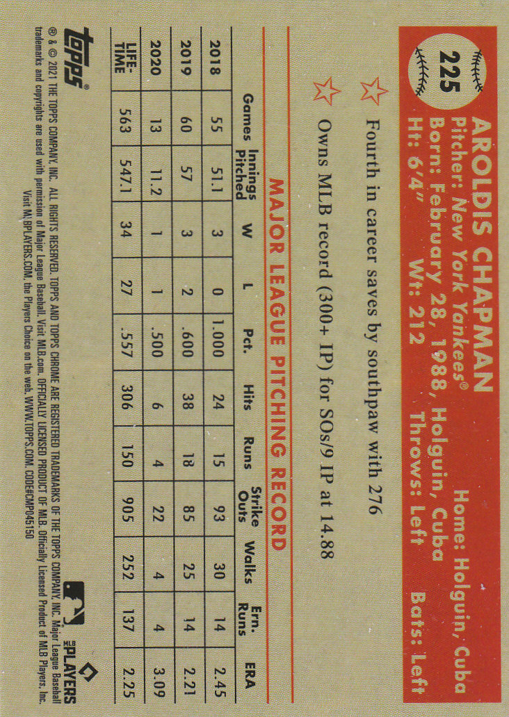 2021 Topps Chrome Platinum Anniversary Baseball "Main Set" Cards #1 to #250 - Picture 359 of 401