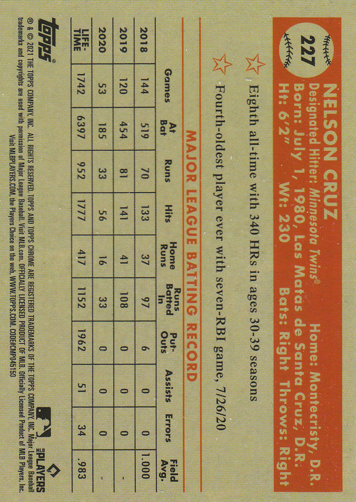 2021 Topps Chrome Platinum Anniversary Baseball "Main Set" Cards #1 to #250 - Picture 363 of 401