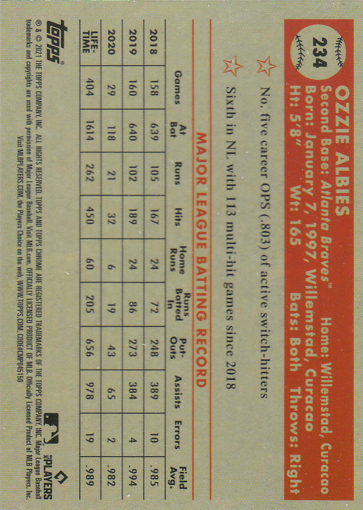 2021 Topps Chrome Platinum Anniversary Baseball "Main Set" Cards #1 to #250 - Picture 373 of 401