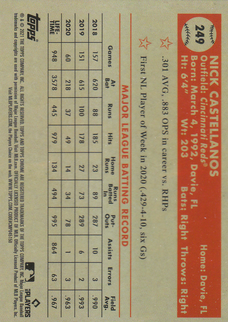 2021 Topps Chrome Platinum Anniversary Baseball "Main Set" Cards #1 to #250 - Picture 399 of 401