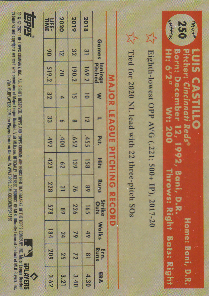 2021 Topps Chrome Platinum Anniversary Baseball "Main Set" Cards #1 to #250 - Picture 401 of 401