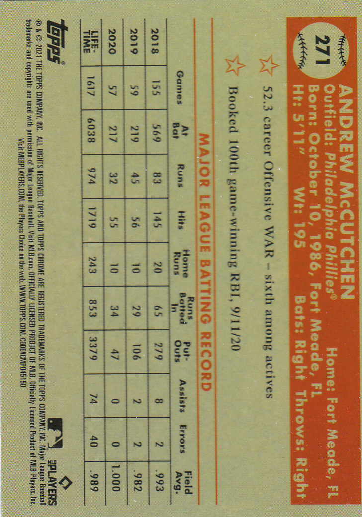 2021 Topps Chrome Platinum Anniversary Baseball "Main Set" Cards #251 to #500 - Picture 35 of 391