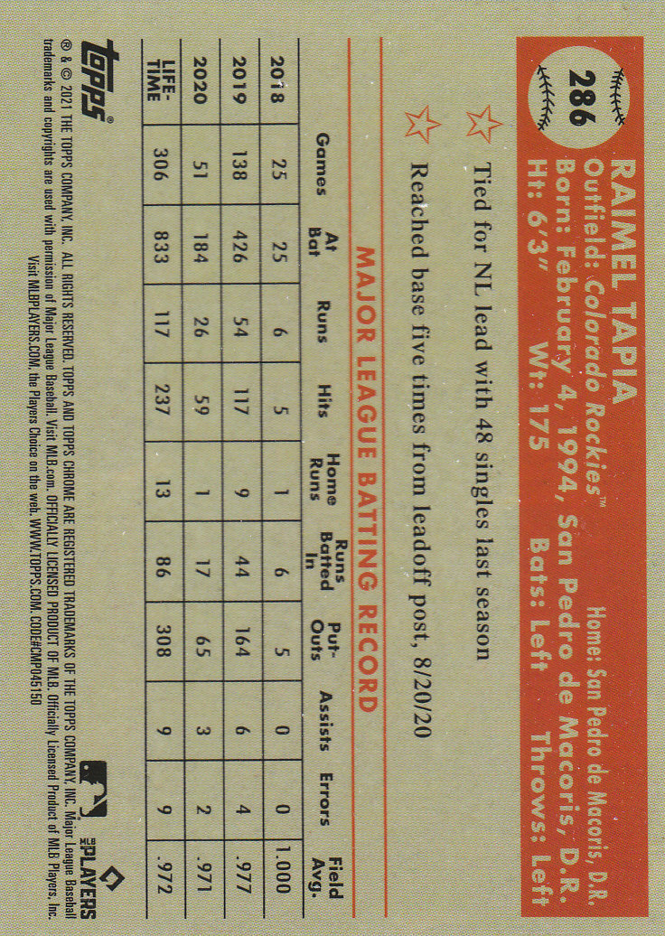 2021 Topps Chrome Platinum Anniversary Baseball "Main Set" Cards #251 to #500 - Picture 61 of 391
