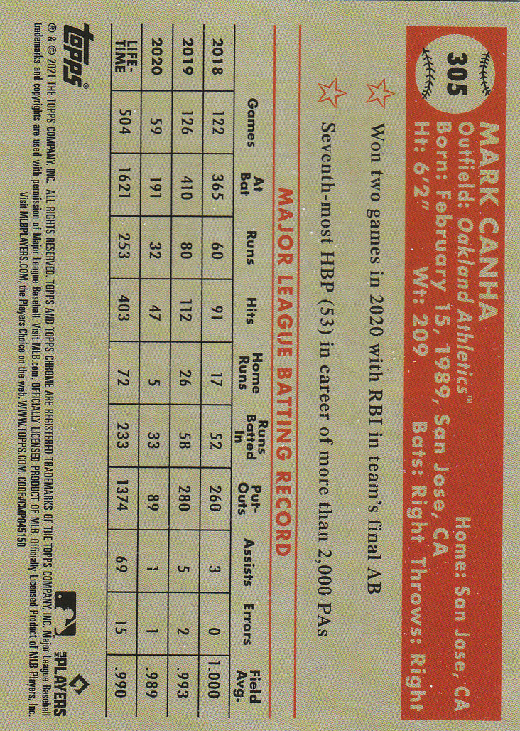 2021 Topps Chrome Platinum Anniversary Baseball "Main Set" Cards #251 to #500 - Picture 89 of 391