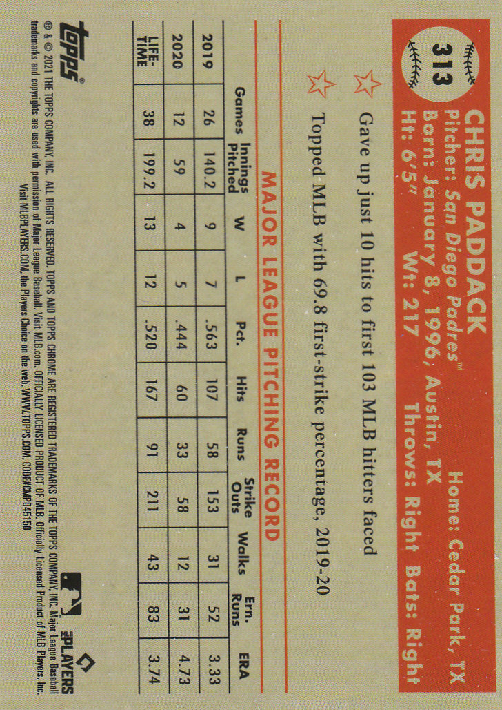 2021 Topps Chrome Platinum Anniversary Baseball "Main Set" Cards #251 to #500 - Picture 103 of 391