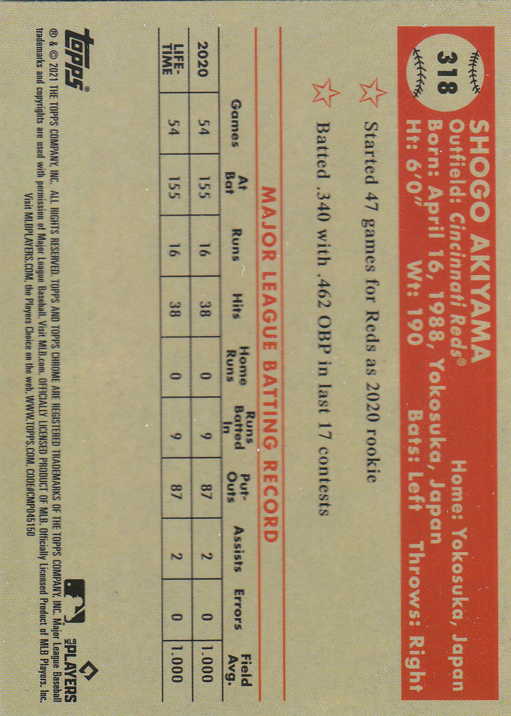 2021 Topps Chrome Platinum Anniversary Baseball "Main Set" Cards #251 to #500 - Picture 109 of 391