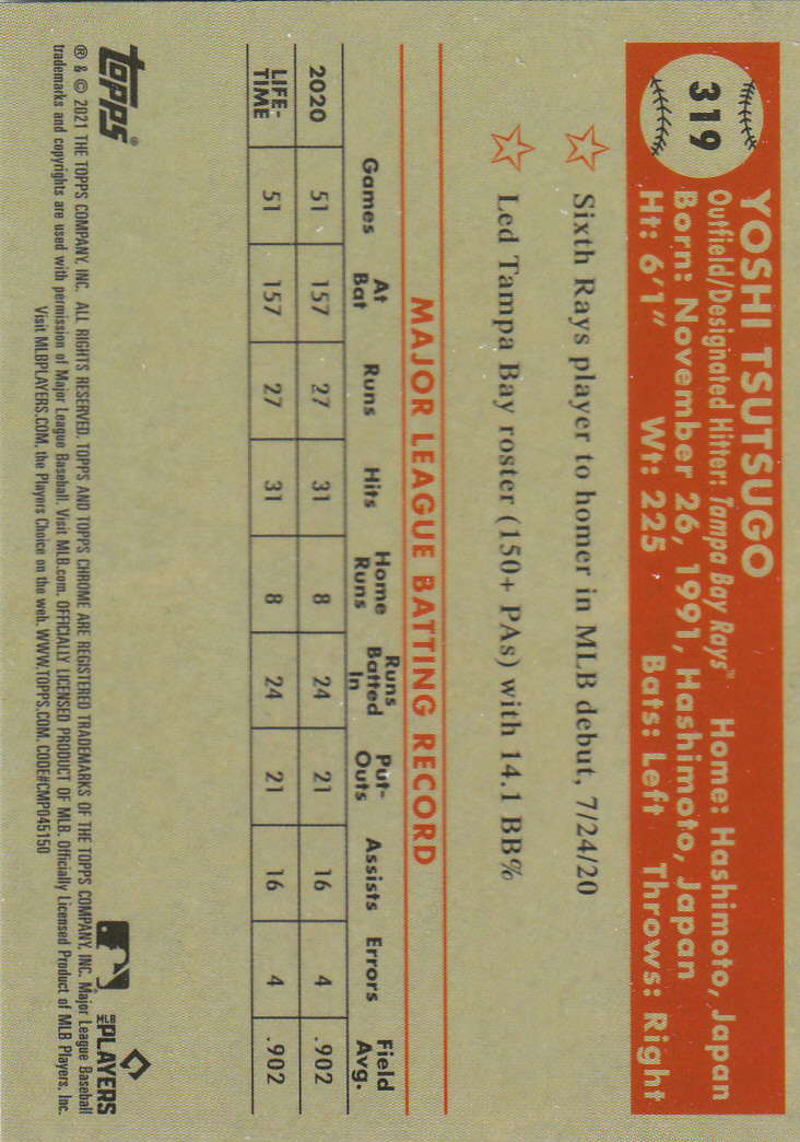 2021 Topps Chrome Platinum Anniversary Baseball "Main Set" Cards #251 to #500 - Picture 111 of 391