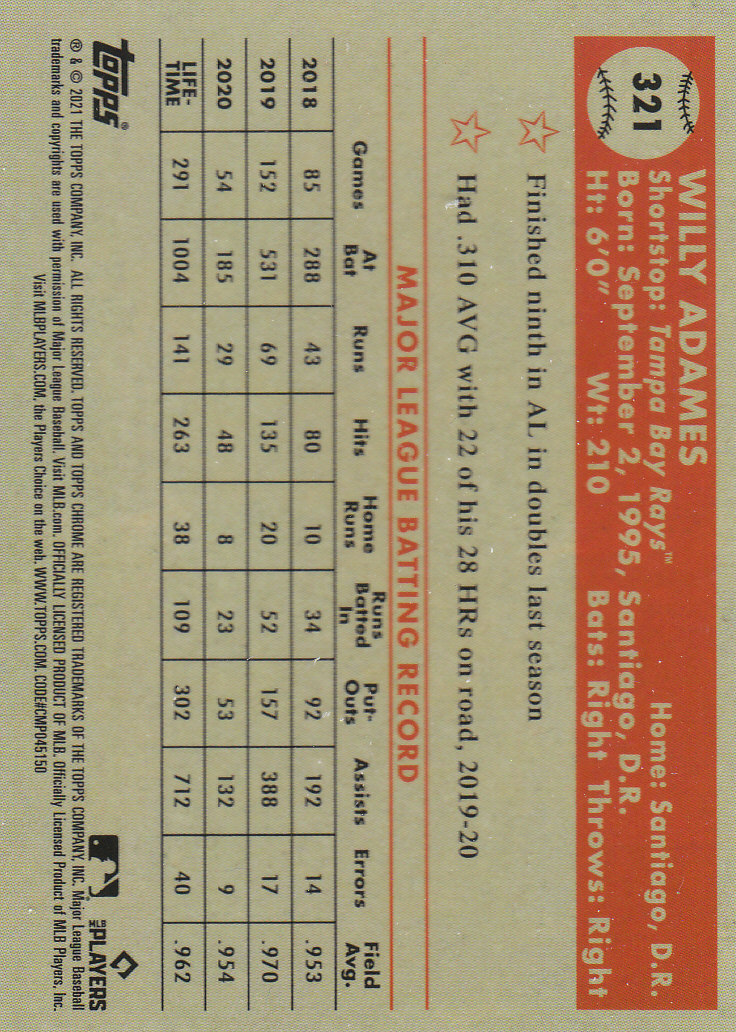 2021 Topps Chrome Platinum Anniversary Baseball "Main Set" Cards #251 to #500 - Picture 115 of 391