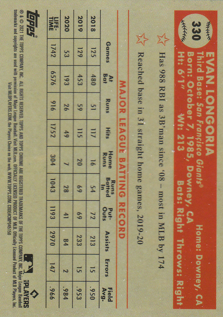 2021 Topps Chrome Platinum Anniversary Baseball "Main Set" Cards #251 to #500 - Picture 131 of 391