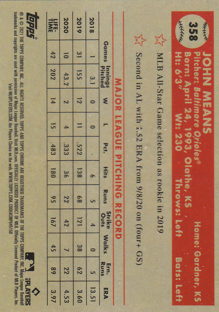 2021 Topps Chrome Platinum Anniversary Baseball "Main Set" Cards #251 to #500 - Picture 175 of 391