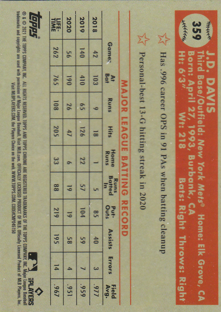 2021 Topps Chrome Platinum Anniversary Baseball "Main Set" Cards #251 to #500 - Picture 177 of 391