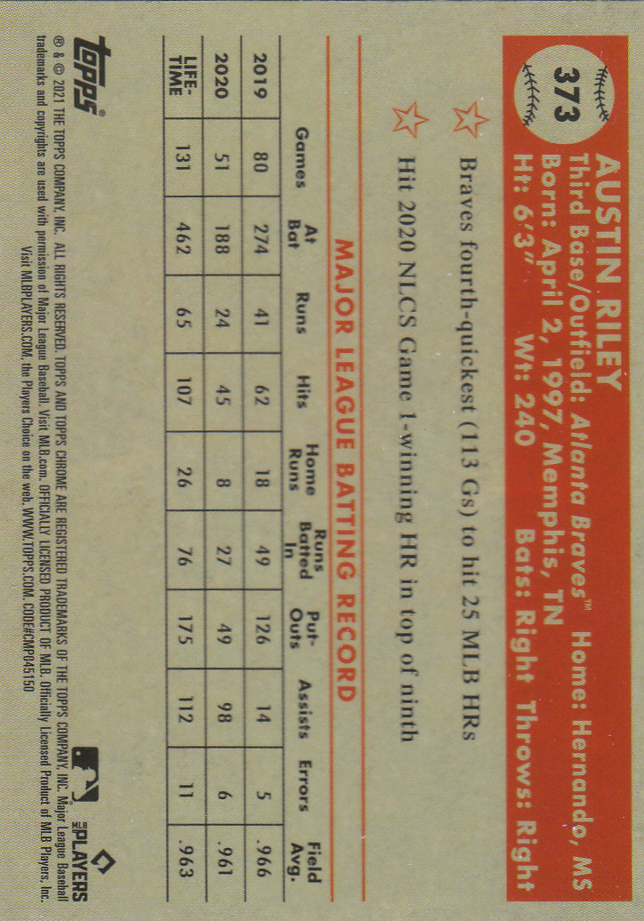 2021 Topps Chrome Platinum Anniversary Baseball "Main Set" Cards #251 to #500 - Picture 201 of 391