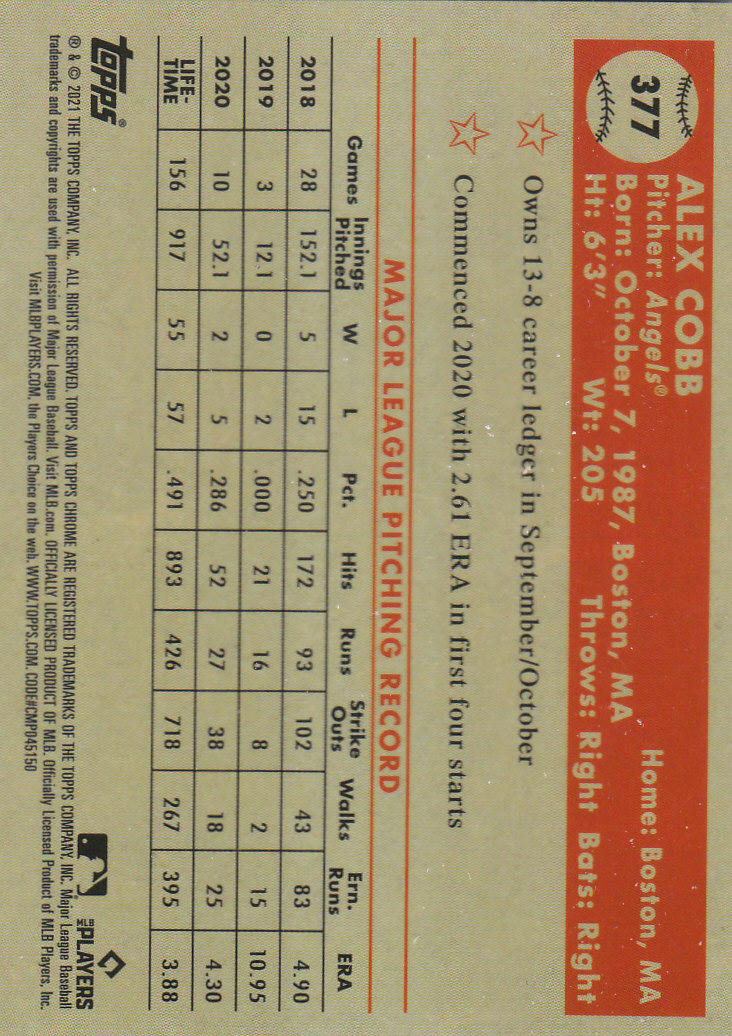 2021 Topps Chrome Platinum Anniversary Baseball "Main Set" Cards #251 to #500 - Picture 209 of 391