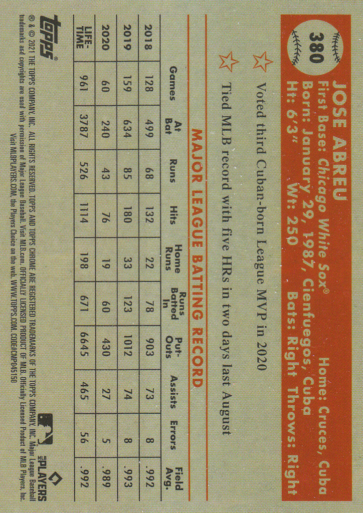 2021 Topps Chrome Platinum Anniversary Baseball "Main Set" Cards #251 to #500 - Picture 215 of 391