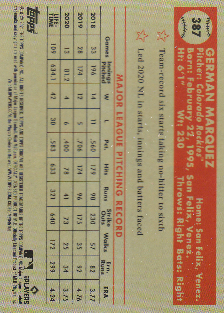 2021 Topps Chrome Platinum Anniversary Baseball "Main Set" Cards #251 to #500 - Picture 225 of 391