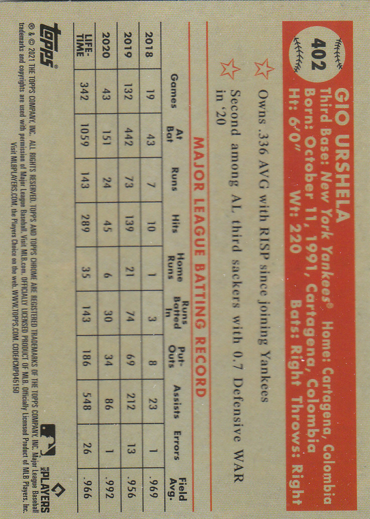 2021 Topps Chrome Platinum Anniversary Baseball "Main Set" Cards #251 to #500 - Picture 253 of 391