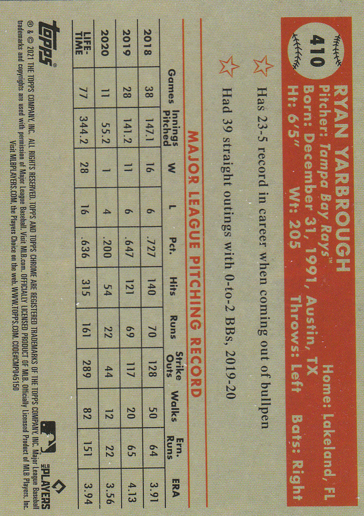 2021 Topps Chrome Platinum Anniversary Baseball "Main Set" Cards #251 to #500 - Picture 267 of 391