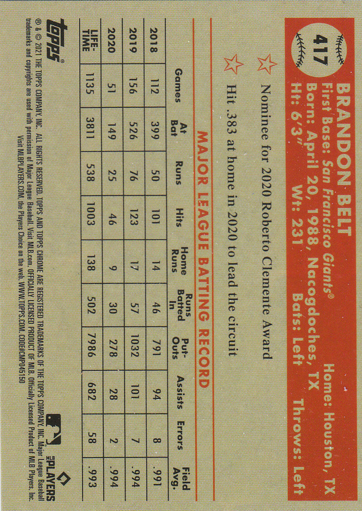 2021 Topps Chrome Platinum Anniversary Baseball "Main Set" Cards #251 to #500 - Picture 277 of 391