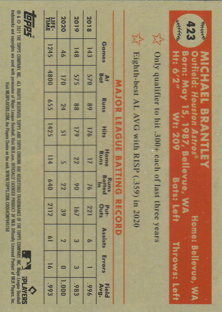 2021 Topps Chrome Platinum Anniversary Baseball "Main Set" Cards #251 to #500 - Picture 287 of 391