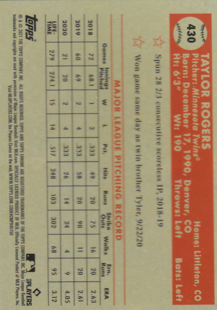 2021 Topps Chrome Platinum Anniversary Baseball "Main Set" Cards #251 to #500 - Picture 299 of 391