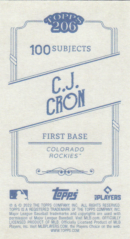 2022 Topps 206 Wave 1 Baseball "Main Set" Base Cards - Picture 33 of 155